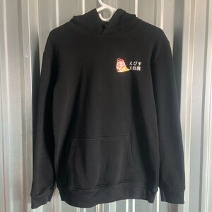 Black Graphic Hoodie